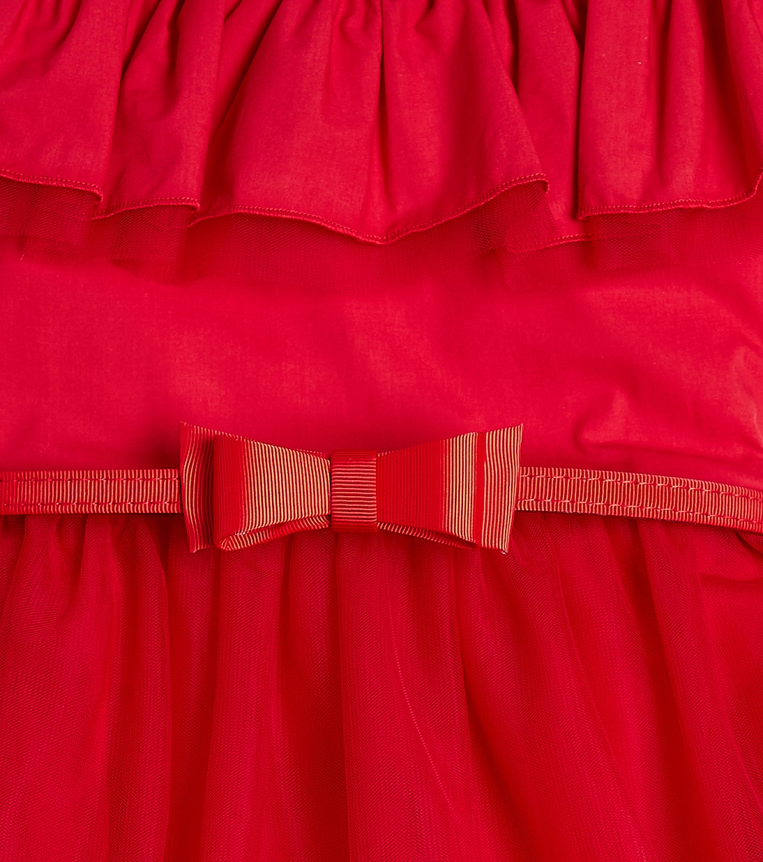 Kleid Abito Con Gala mit Tüll | Monnalisa