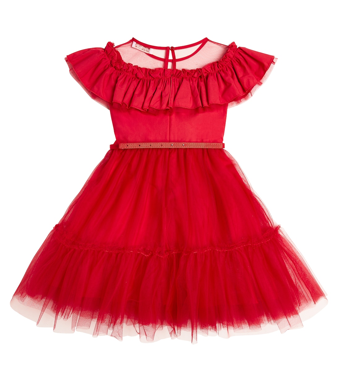 Kleid Abito Con Gala mit Tüll | Monnalisa