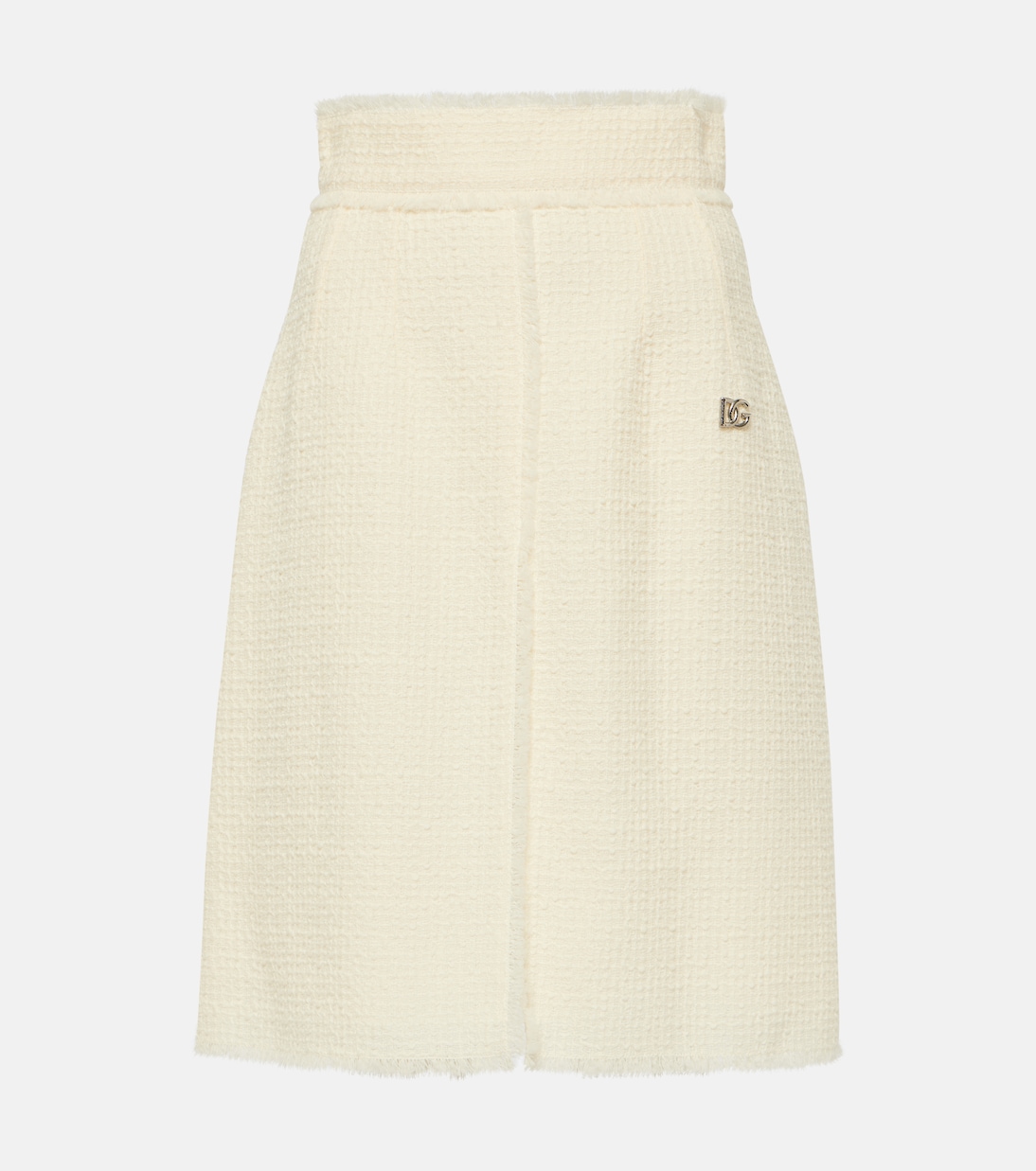 Falda midi de tweed de mezcla de lana | Dolce&Gabbana