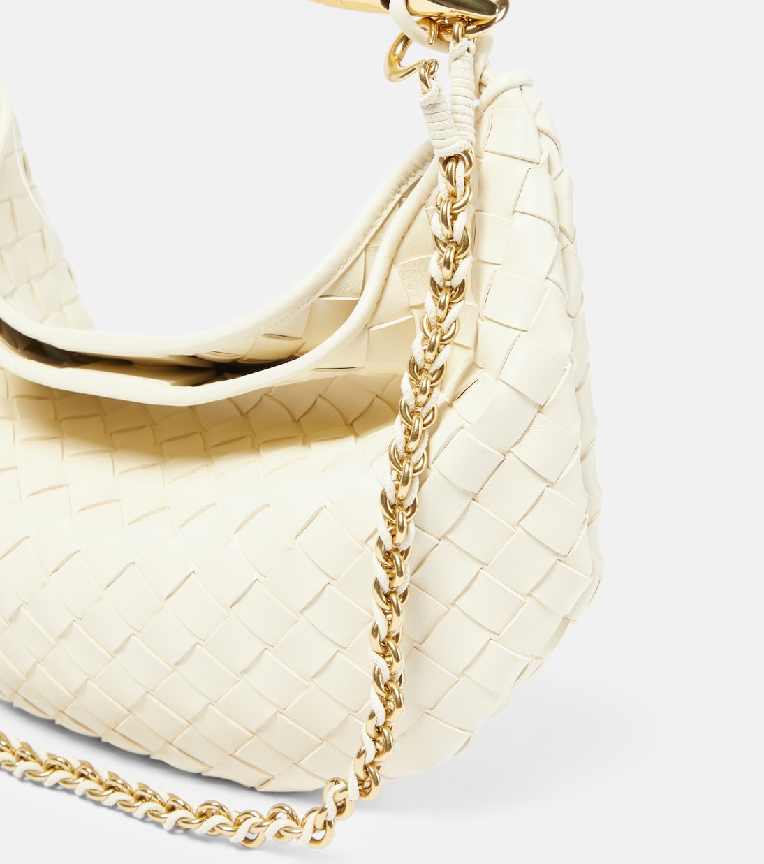 Bolso al hombro Sardine Chain de piel Intrecciato | Bottega Veneta