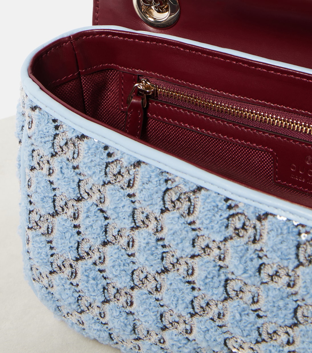 GG Marmont Small bouclé shoulder bag | Gucci