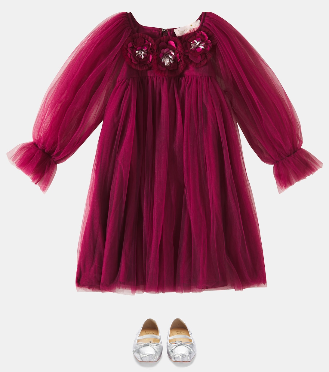 Ballerine Baballet in pelle metallizzata | Christian Louboutin Kids
