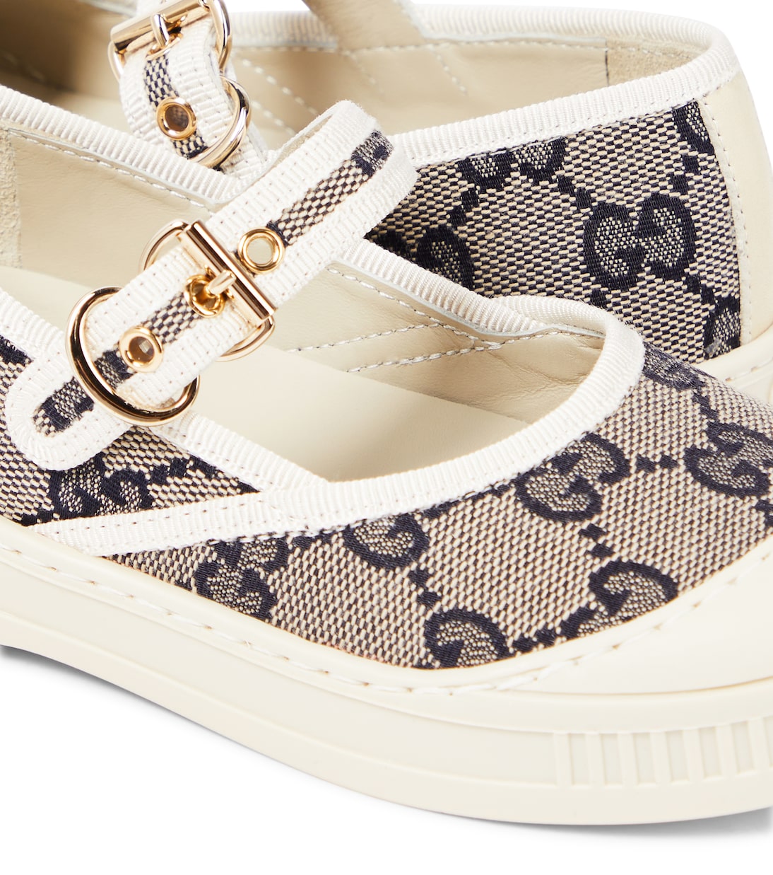 Bailarinas Mary Jane de lona con GG | Gucci Kids