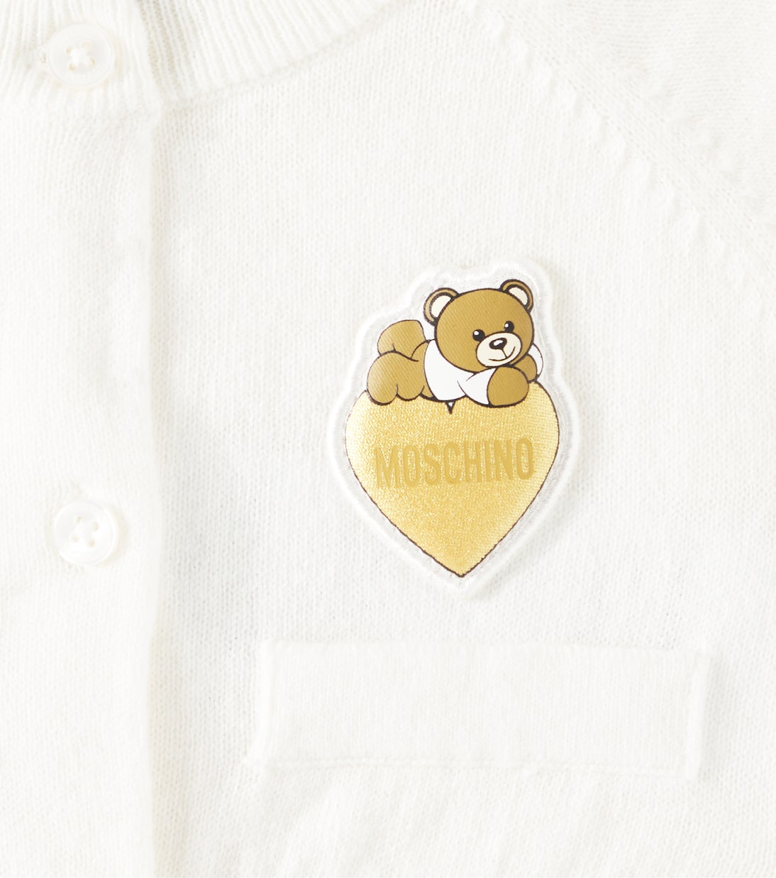 Cardigan en coton et laine | Moschino Kids