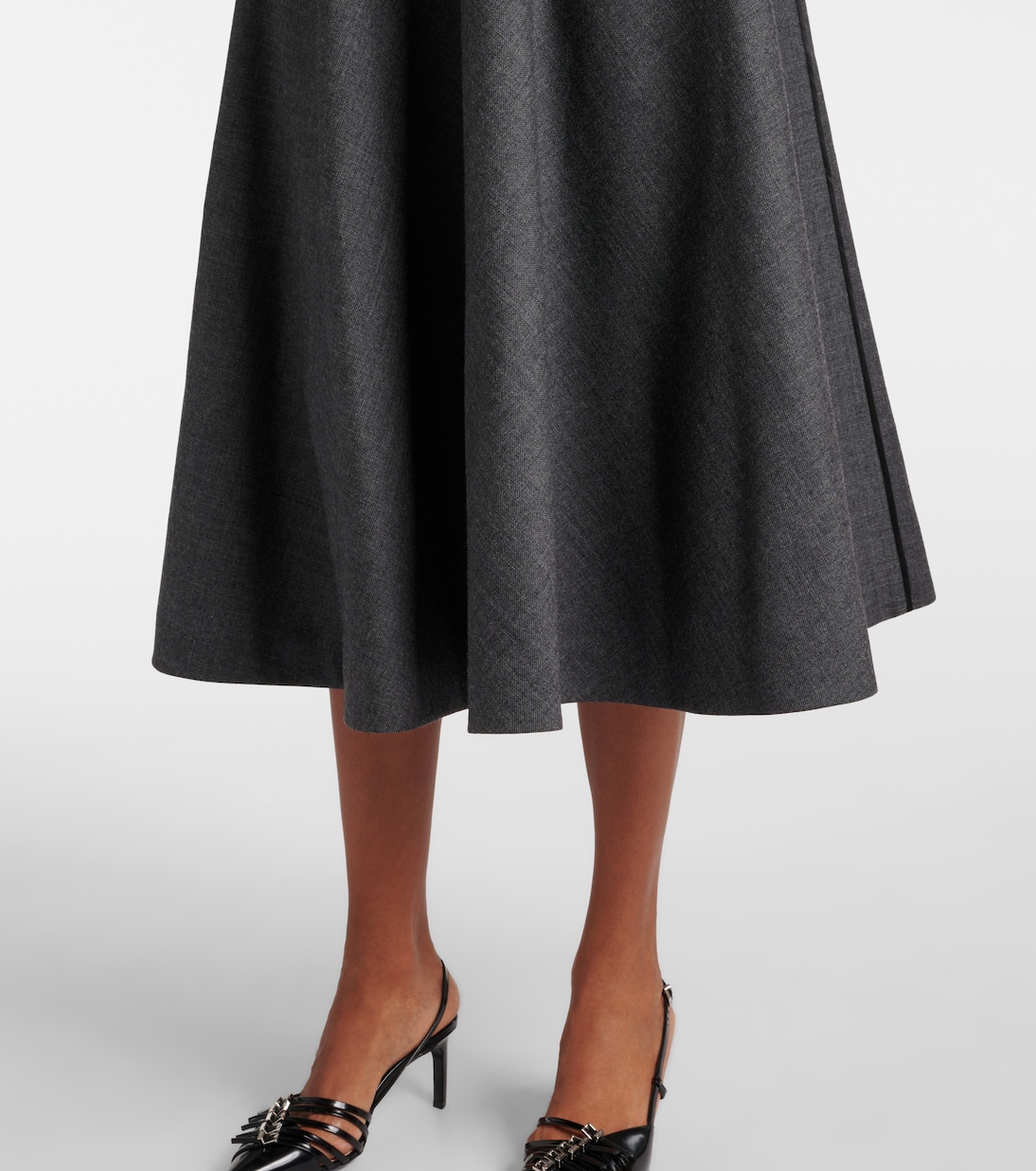 Jupe midi en laine | Gucci