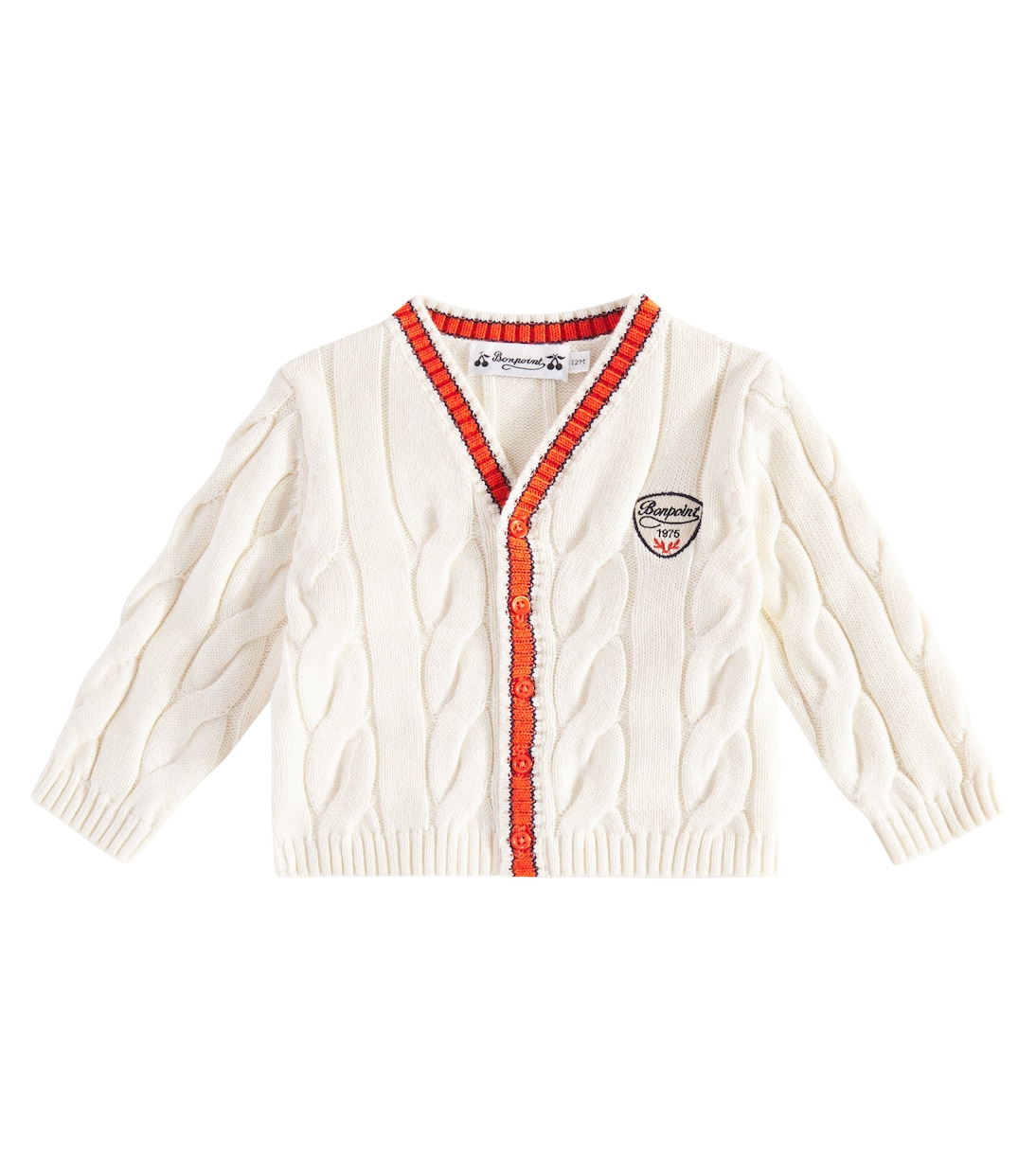Cardigan Giorginoli in misto cotone a trecce | Bonpoint