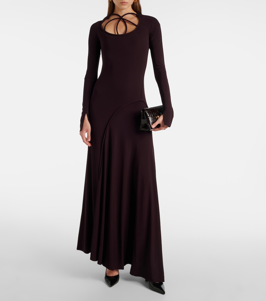 Asymmetric jersey gown | Victoria Beckham