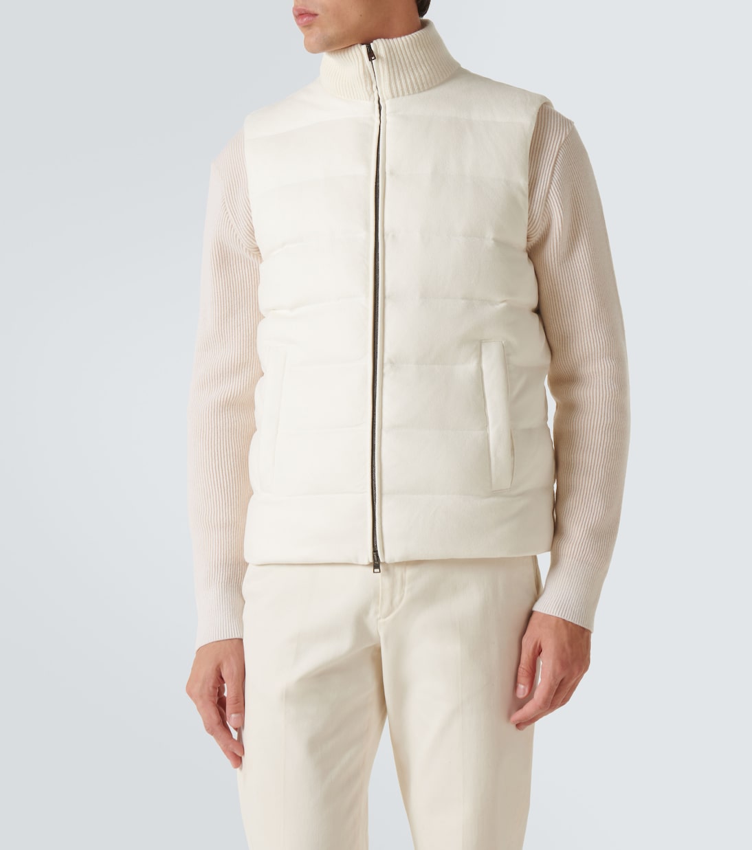 Silk and cashmere down vest | Herno