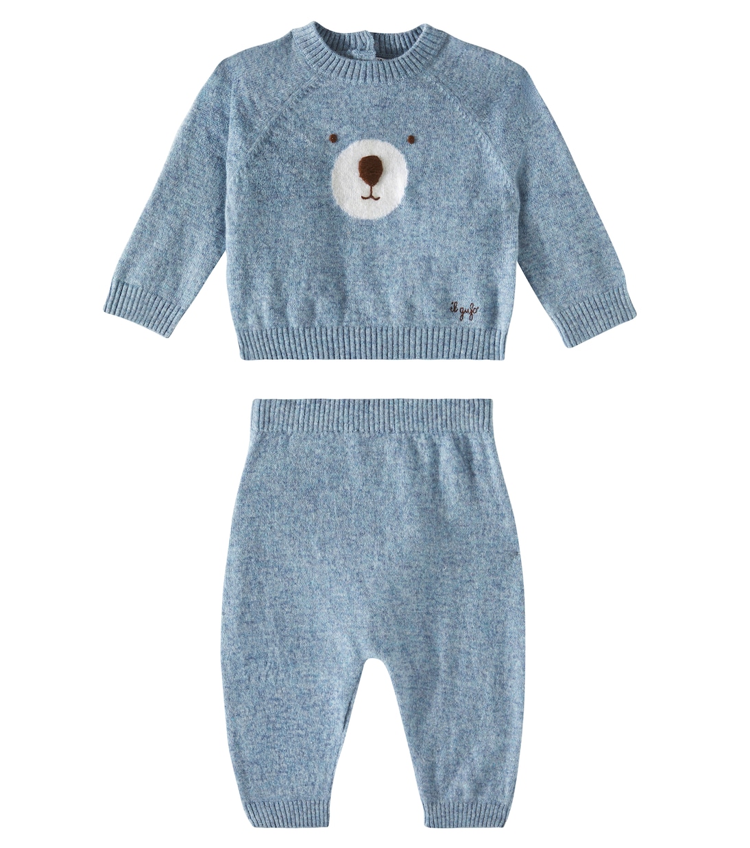 Bébé – Ensemble de survêtement en laine vierge | Il Gufo