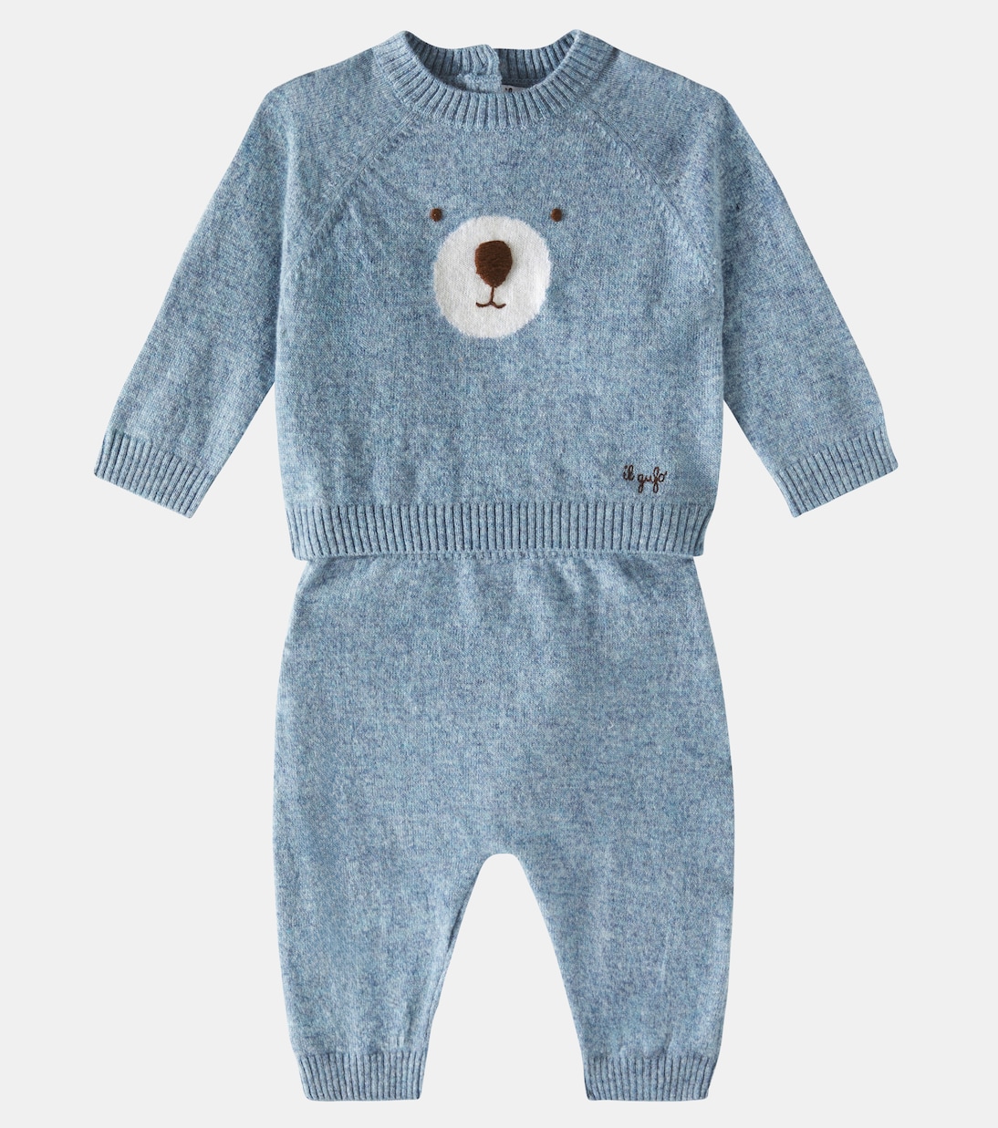 Bébé – Ensemble de survêtement en laine vierge | Il Gufo