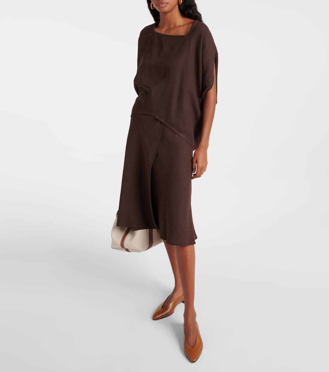 Top asimmetrico Gaia in lino | Loro Piana