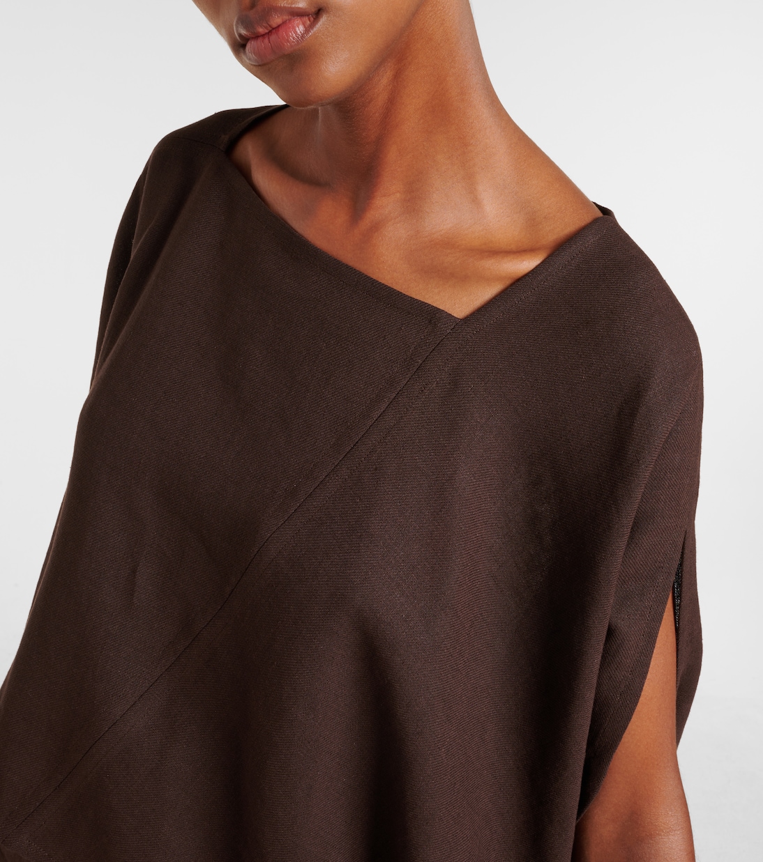 Top asimmetrico Gaia in lino | Loro Piana