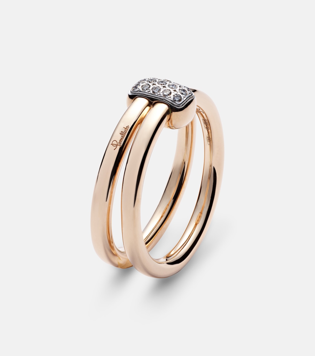 Bague Pomellato Together en or rose 18 ct et diamants | Pomellato