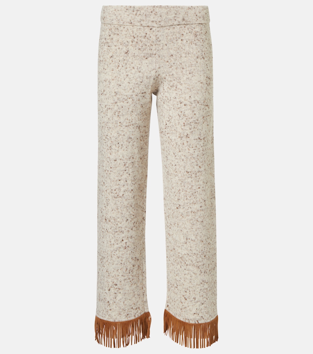 Dreamscape fringed wool-blend pants | Alanui