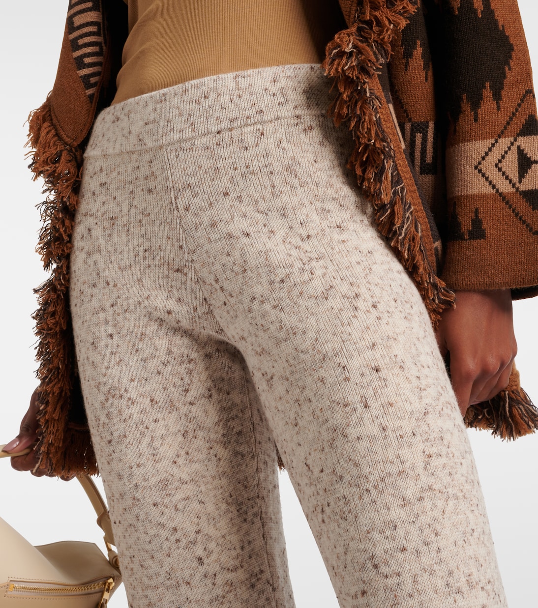Dreamscape fringed wool-blend pants | Alanui