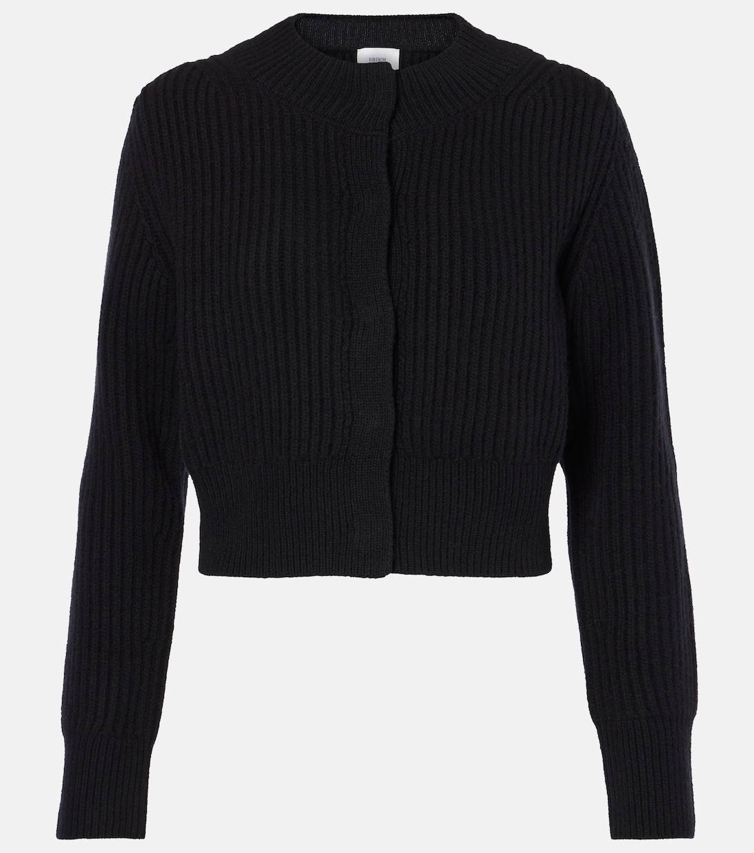 Cardigan cropped in lana e cashmere  | Erdem