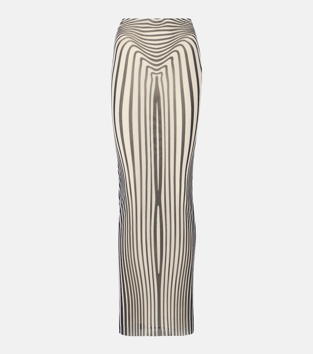 The Navy Blue Body Morphing maxi skirt | Jean Paul Gaultier