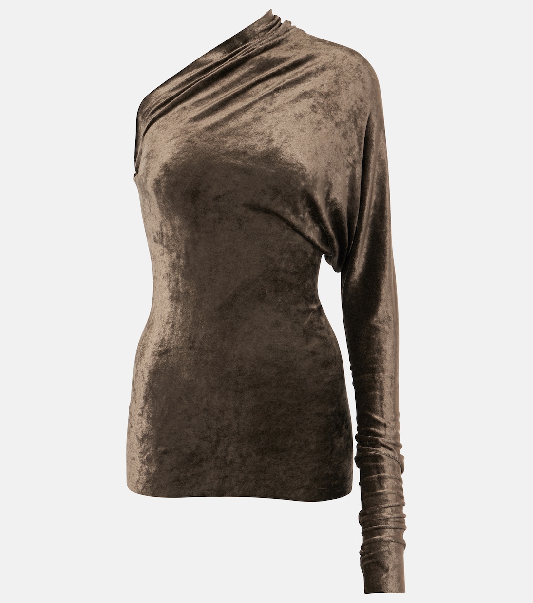 Top monospalla Lilies Diana in velluto | Rick Owens