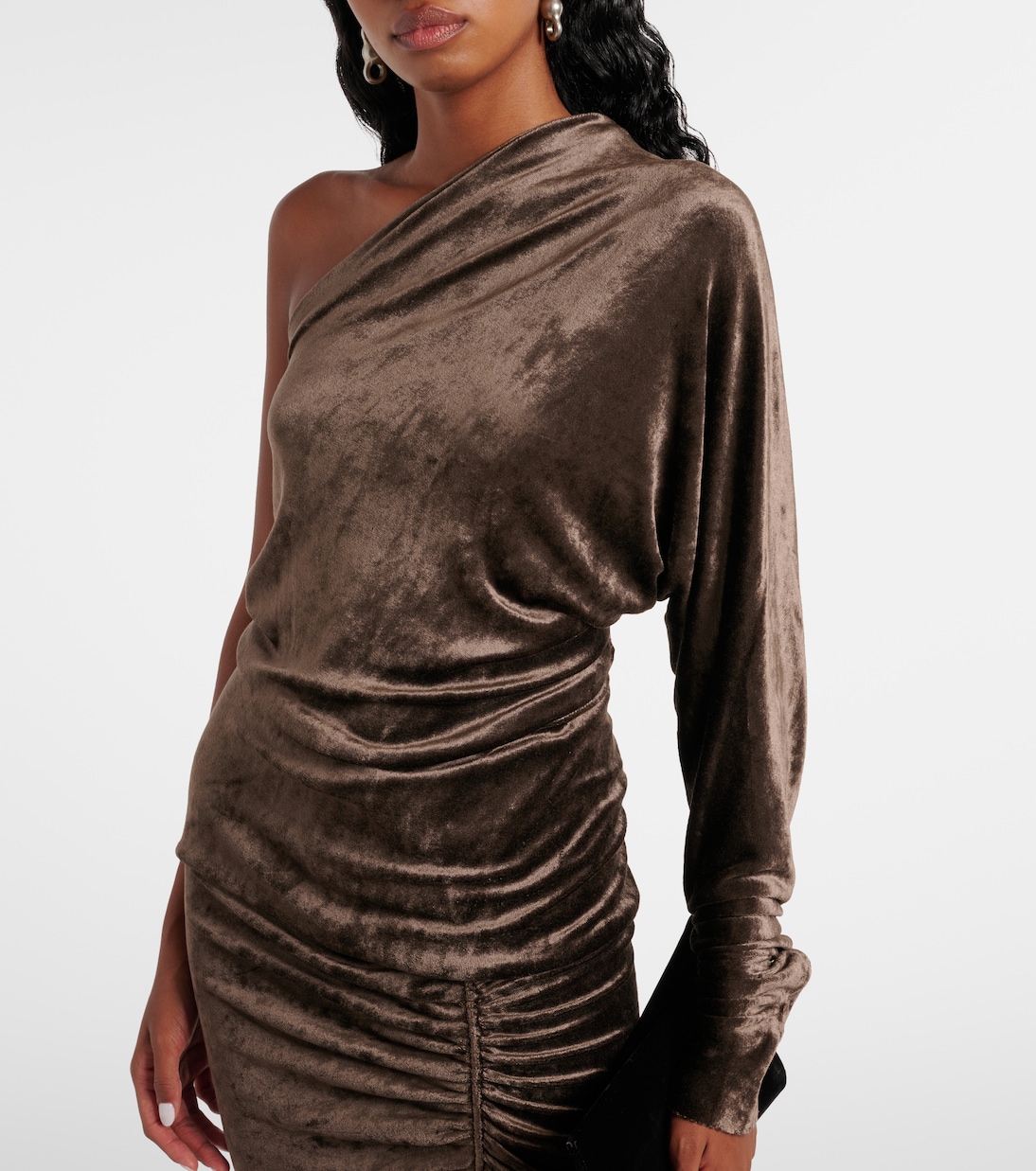 Top monospalla Lilies Diana in velluto | Rick Owens