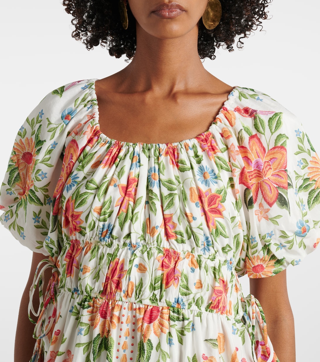 Minikleid Bloom Garden aus einem Baumwollgemisch | Farm Rio