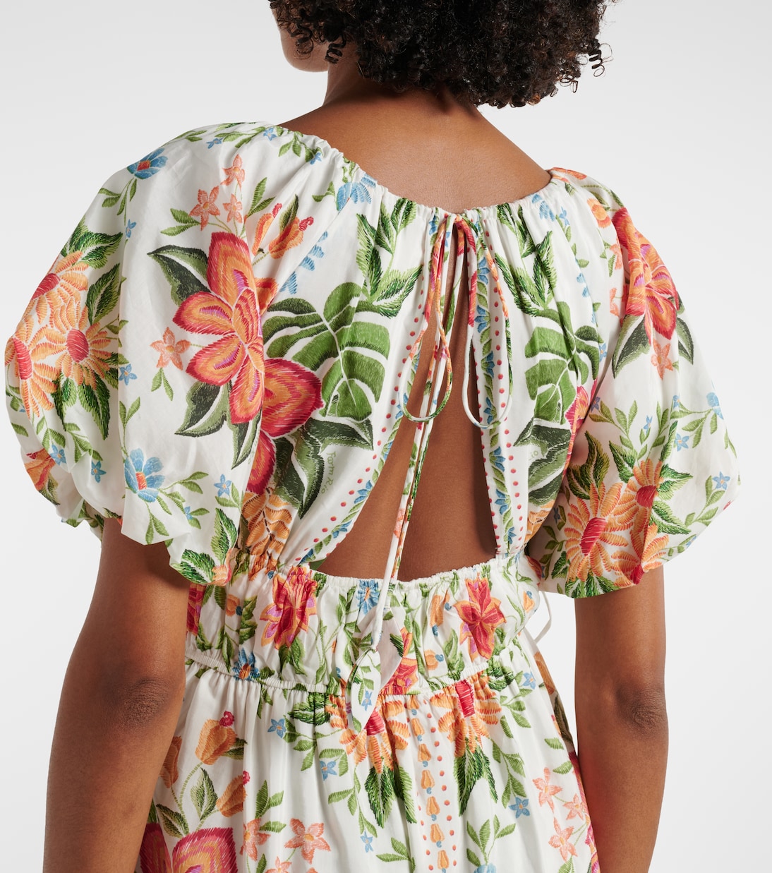 Minikleid Bloom Garden aus einem Baumwollgemisch | Farm Rio