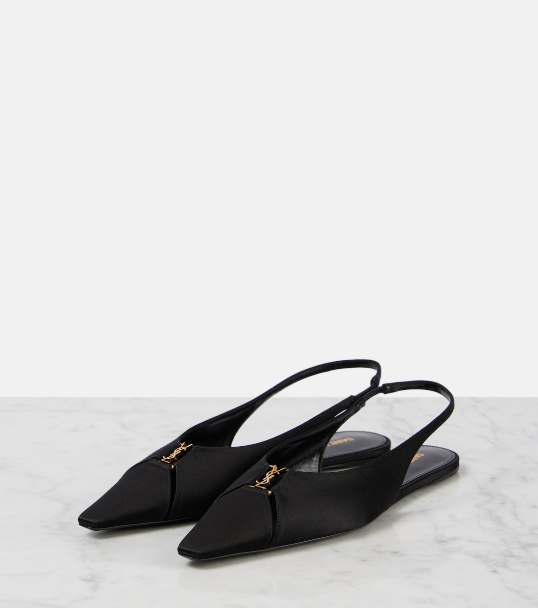 Ballerine slingback Babylone in crêpe | Saint Laurent