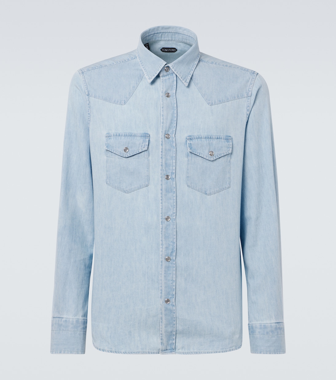Camicia Western in chambray di cotone | Tom Ford