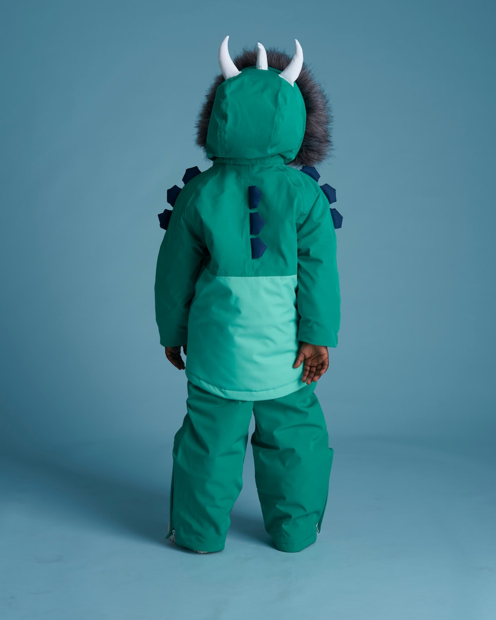 Skijacke Dino mit Faux Fur | Roarsome