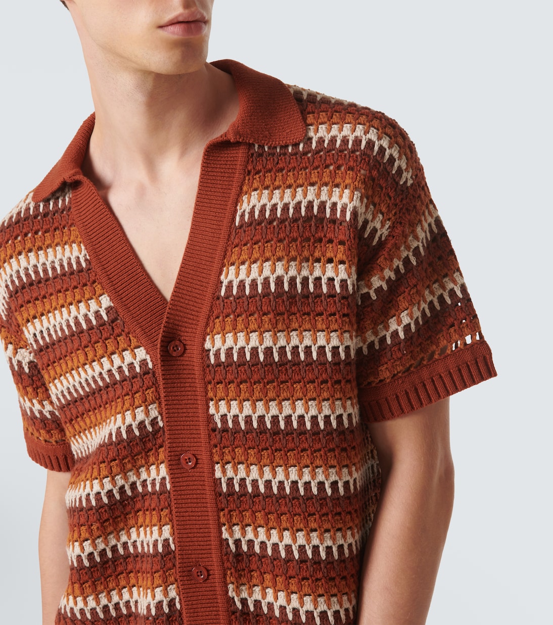 Camicia Pinto in crochet di cotone | Frescobol Carioca