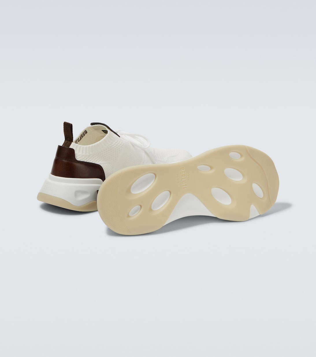 Sneaker Shadow in maglia con pelle | Berluti