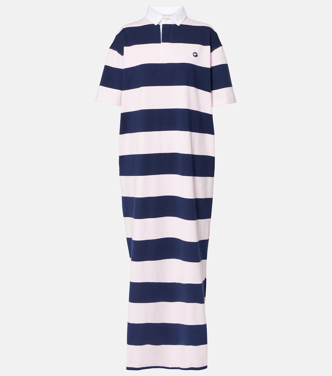 Abito lungo in cotone a righe | Coperni