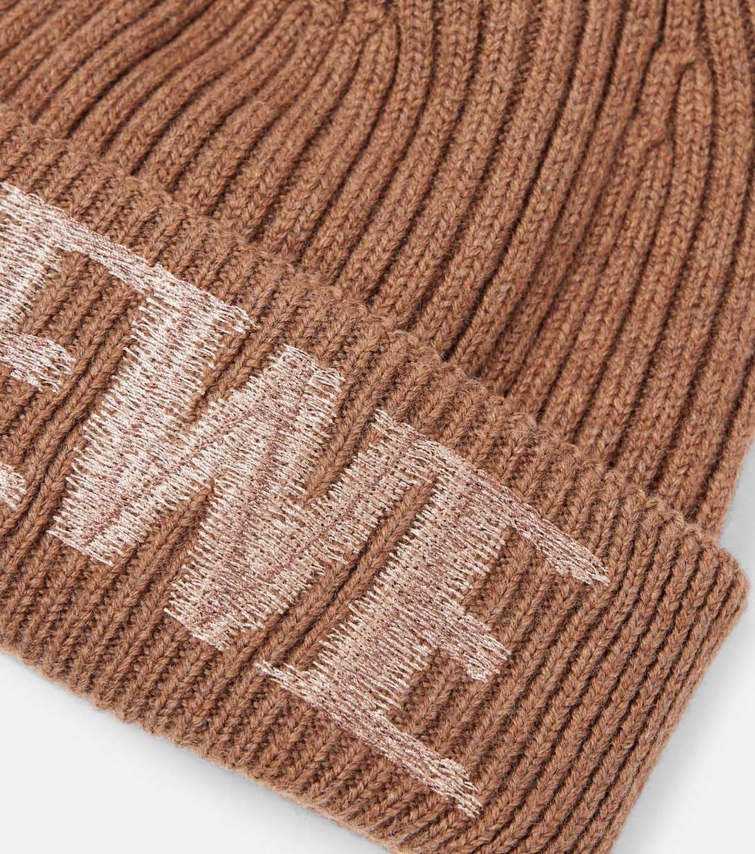 Berretto in misto lana a coste con logo | Loewe