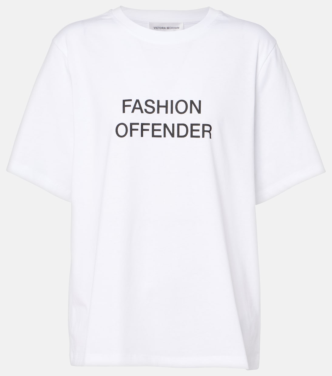 Printed cotton jersey T-shirt | Victoria Beckham