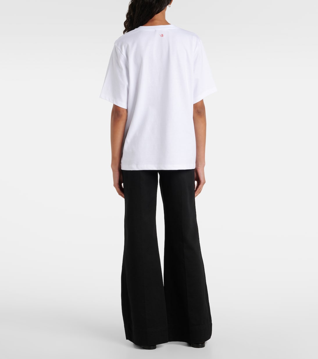 Printed cotton jersey T-shirt | Victoria Beckham