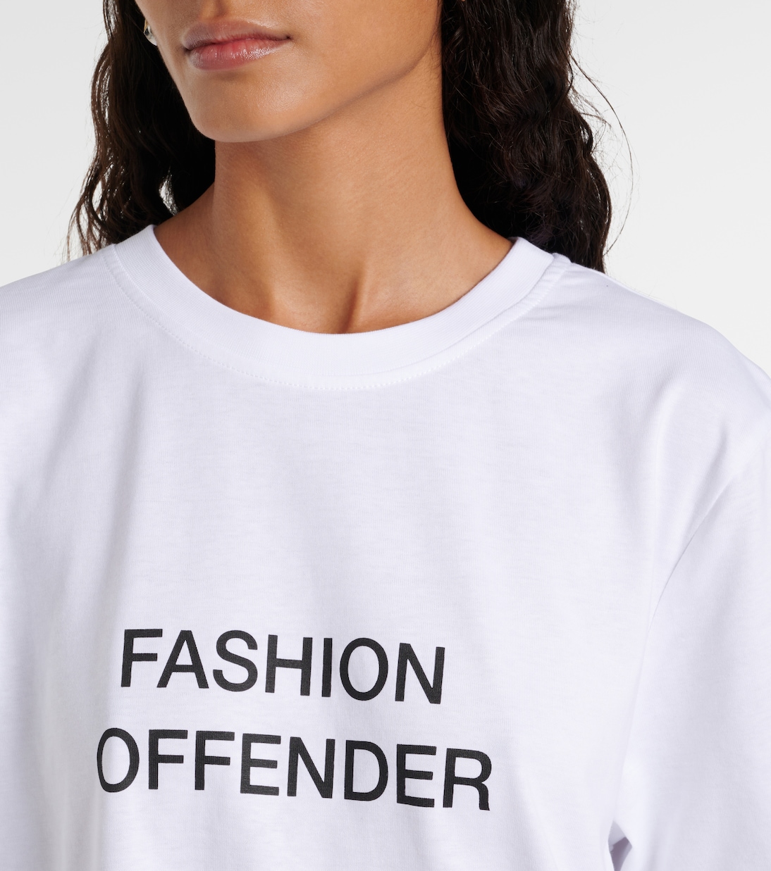 Printed cotton jersey T-shirt | Victoria Beckham