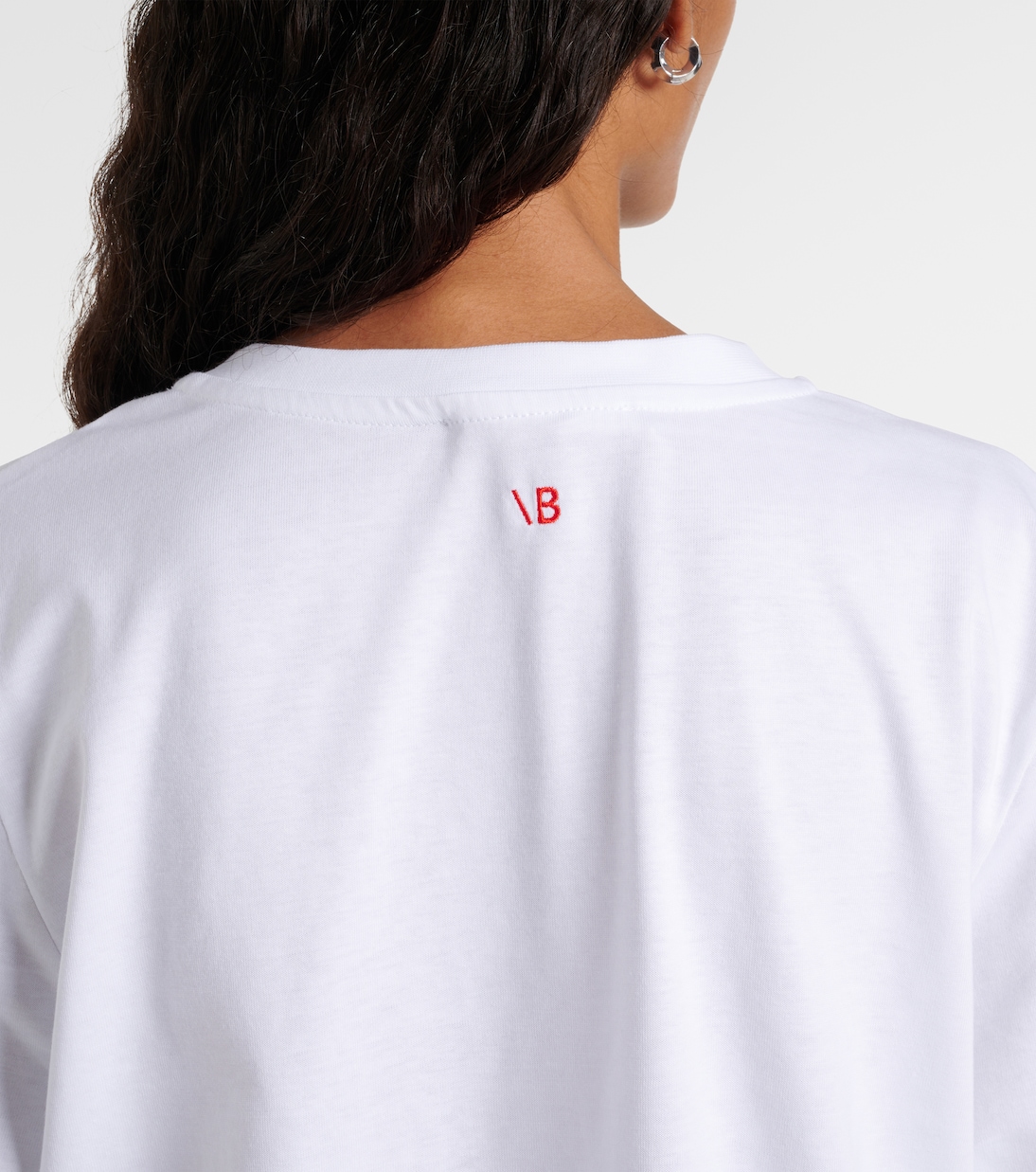 Printed cotton jersey T-shirt | Victoria Beckham
