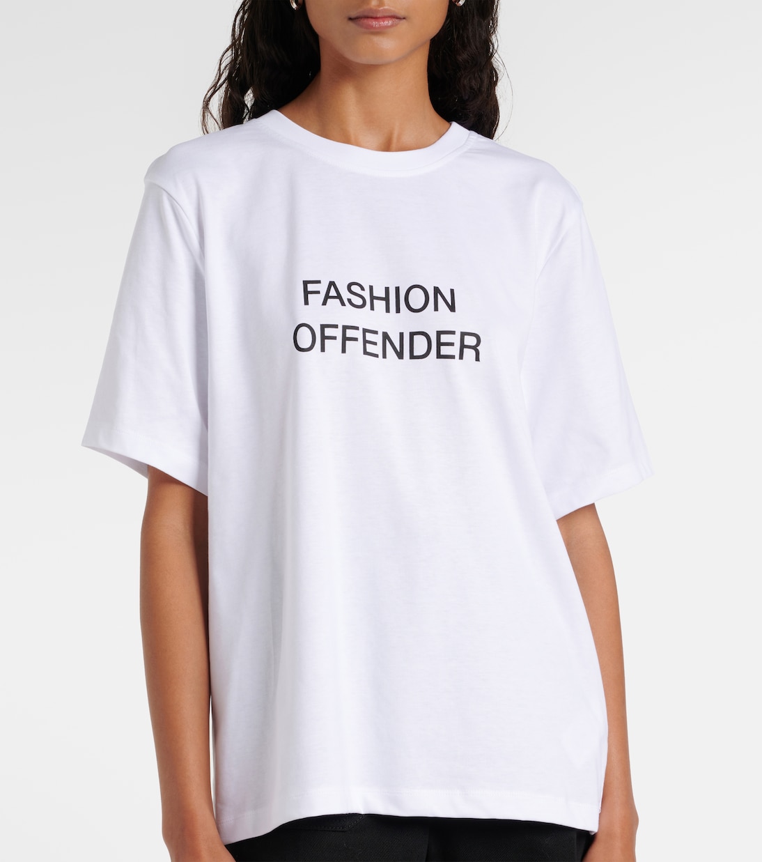 Printed cotton jersey T-shirt | Victoria Beckham