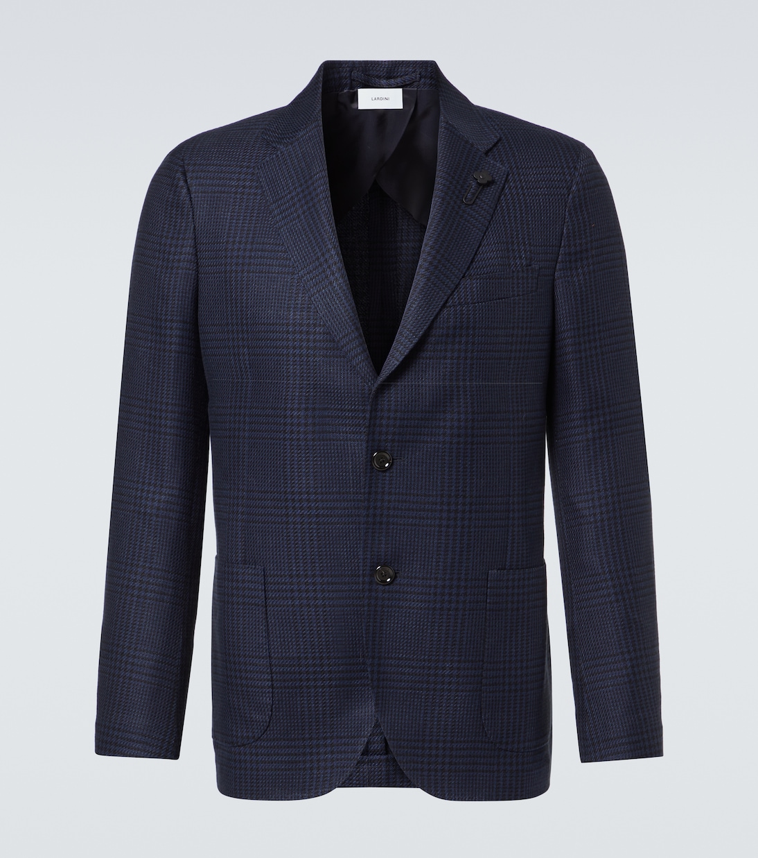 Blazer in cotone e lino a quadri | Lardini