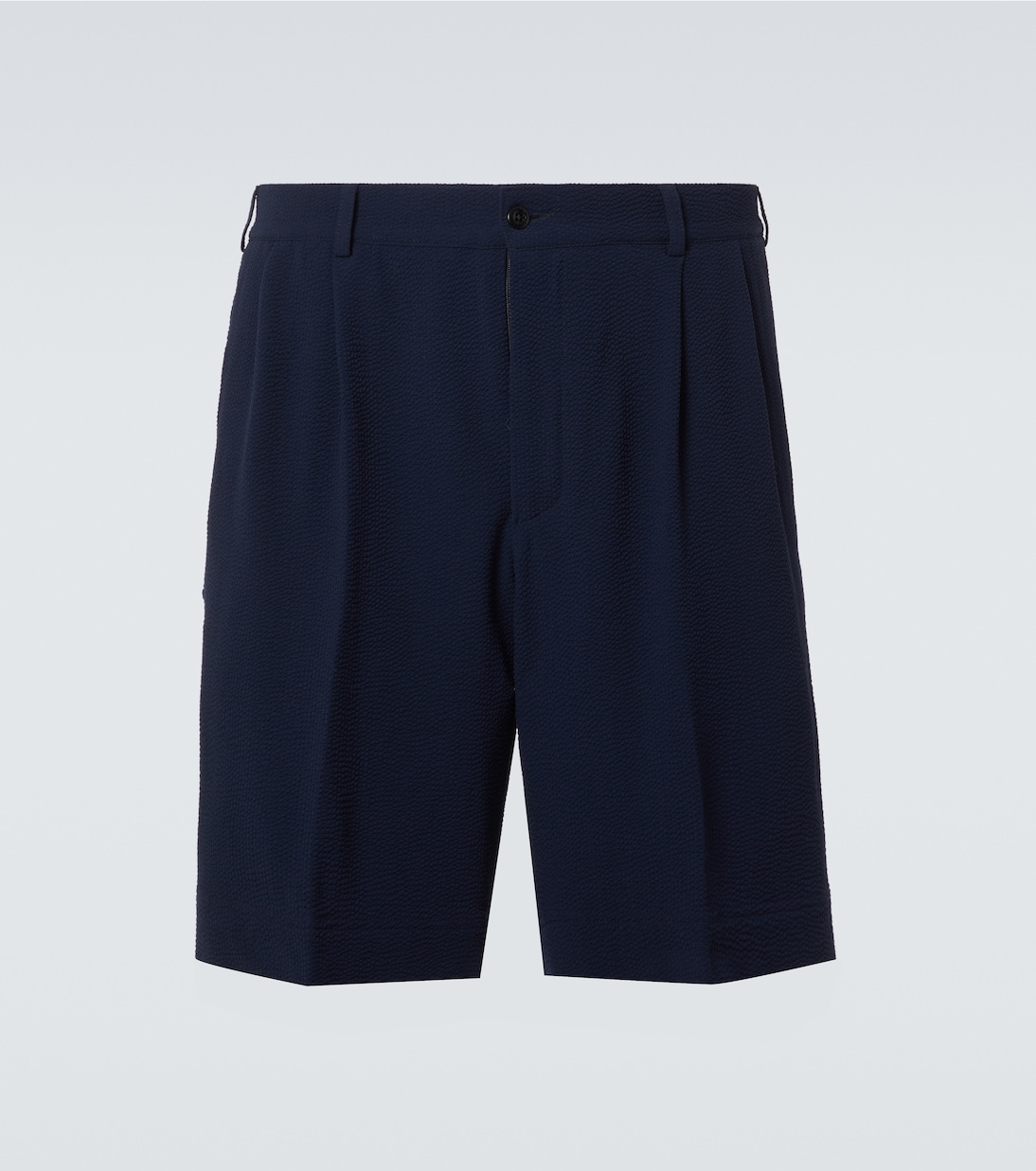 Shorts in seersucker di lana | Rubinacci