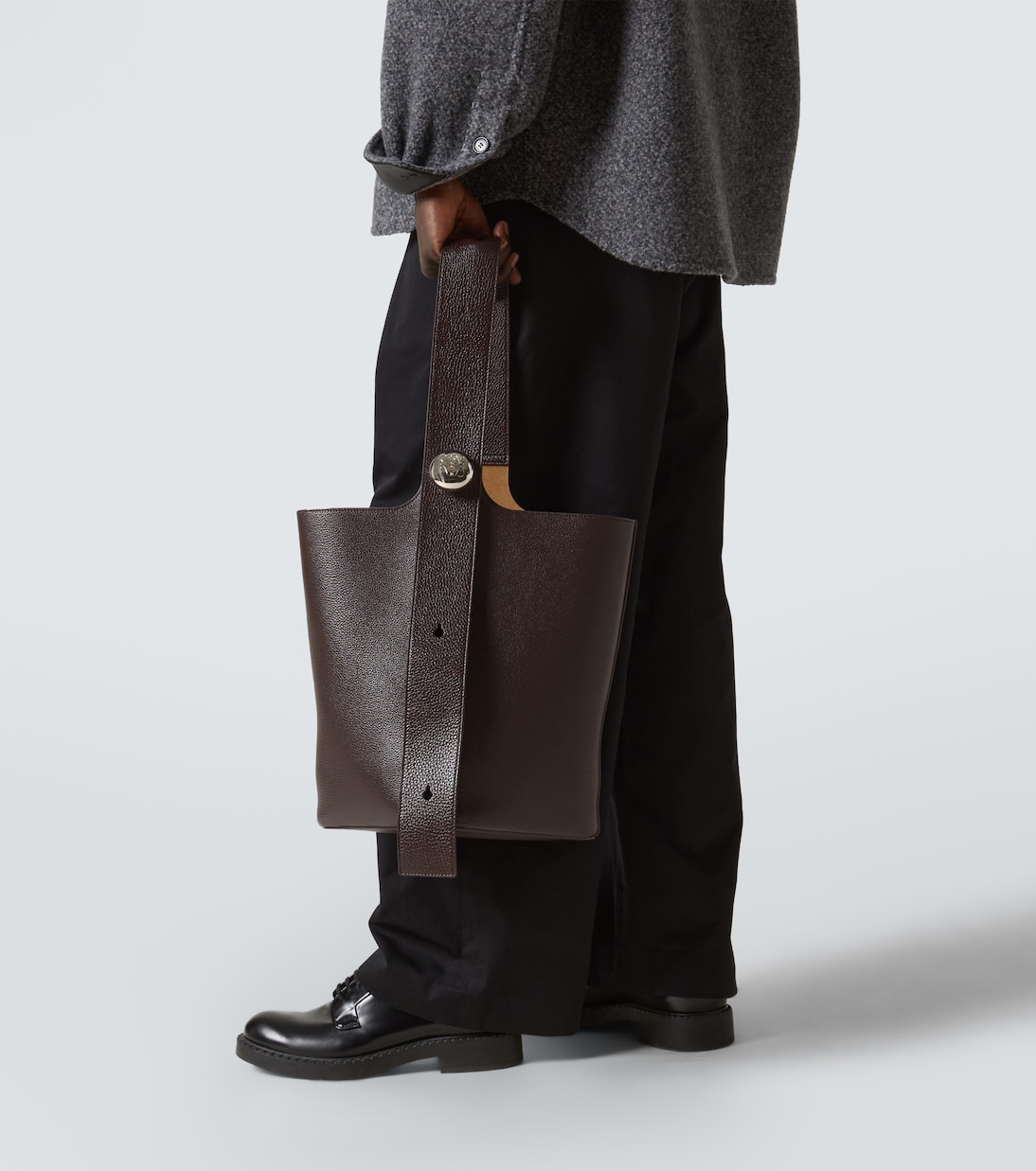 Bucket-Bag Pebble Large aus Leder | Loewe