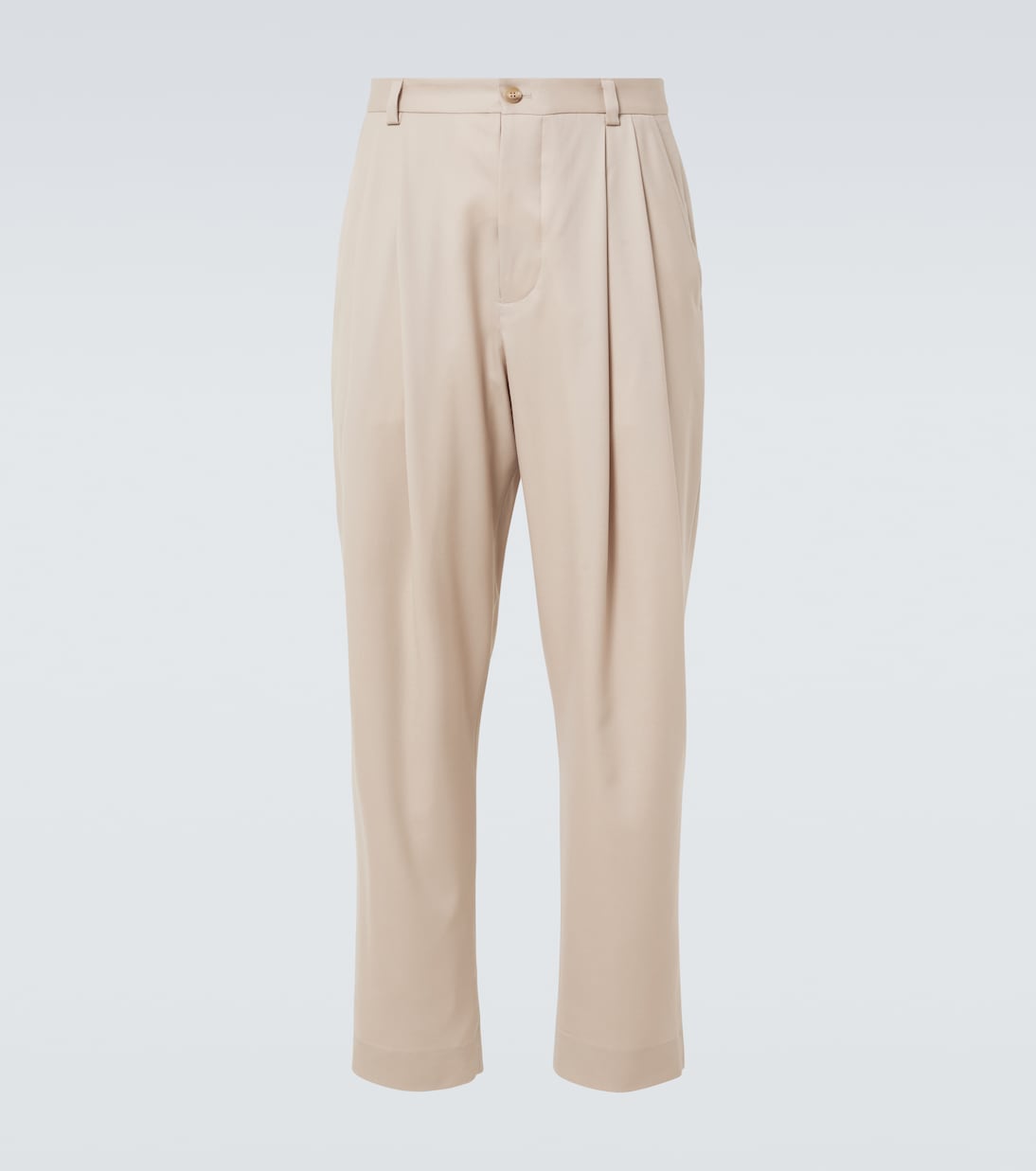 Pleated wool tapered pants | King & Tuckfield