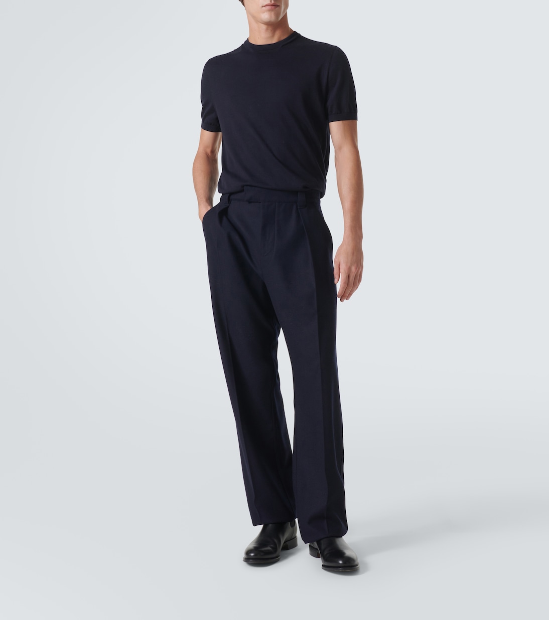 T-shirt in maglia di cotone | Loro Piana