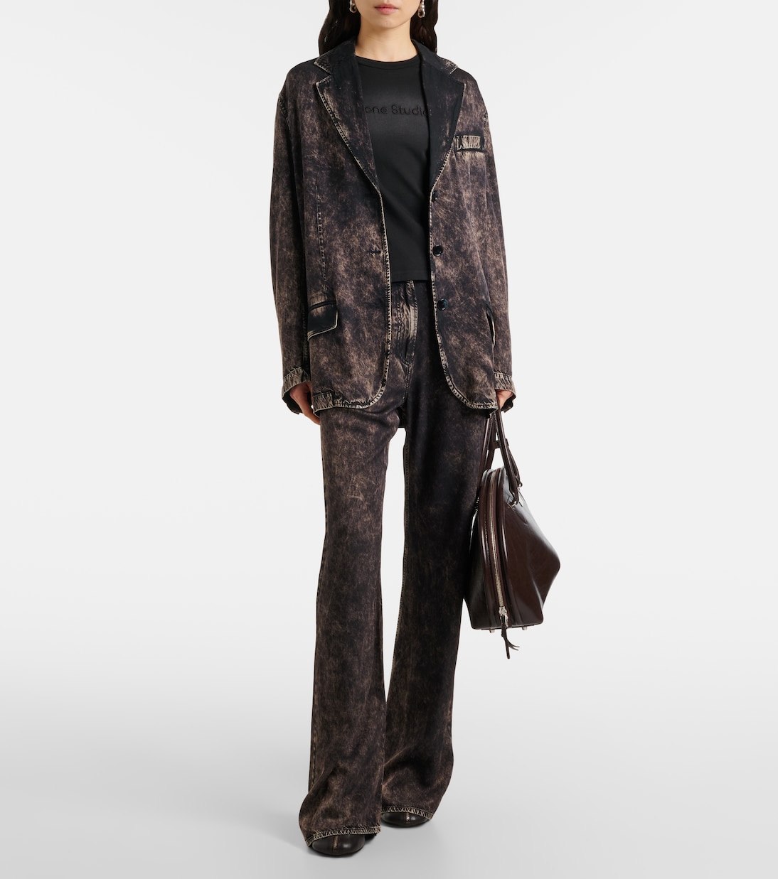 T-shirt in jersey di cotone a strati | Acne Studios