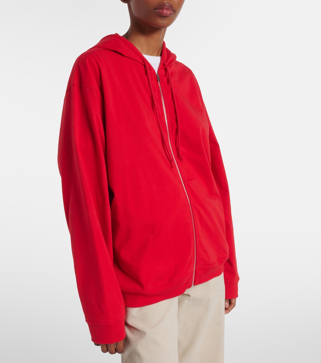 Felpa Rosy in jersey di cotone con zip | The Row