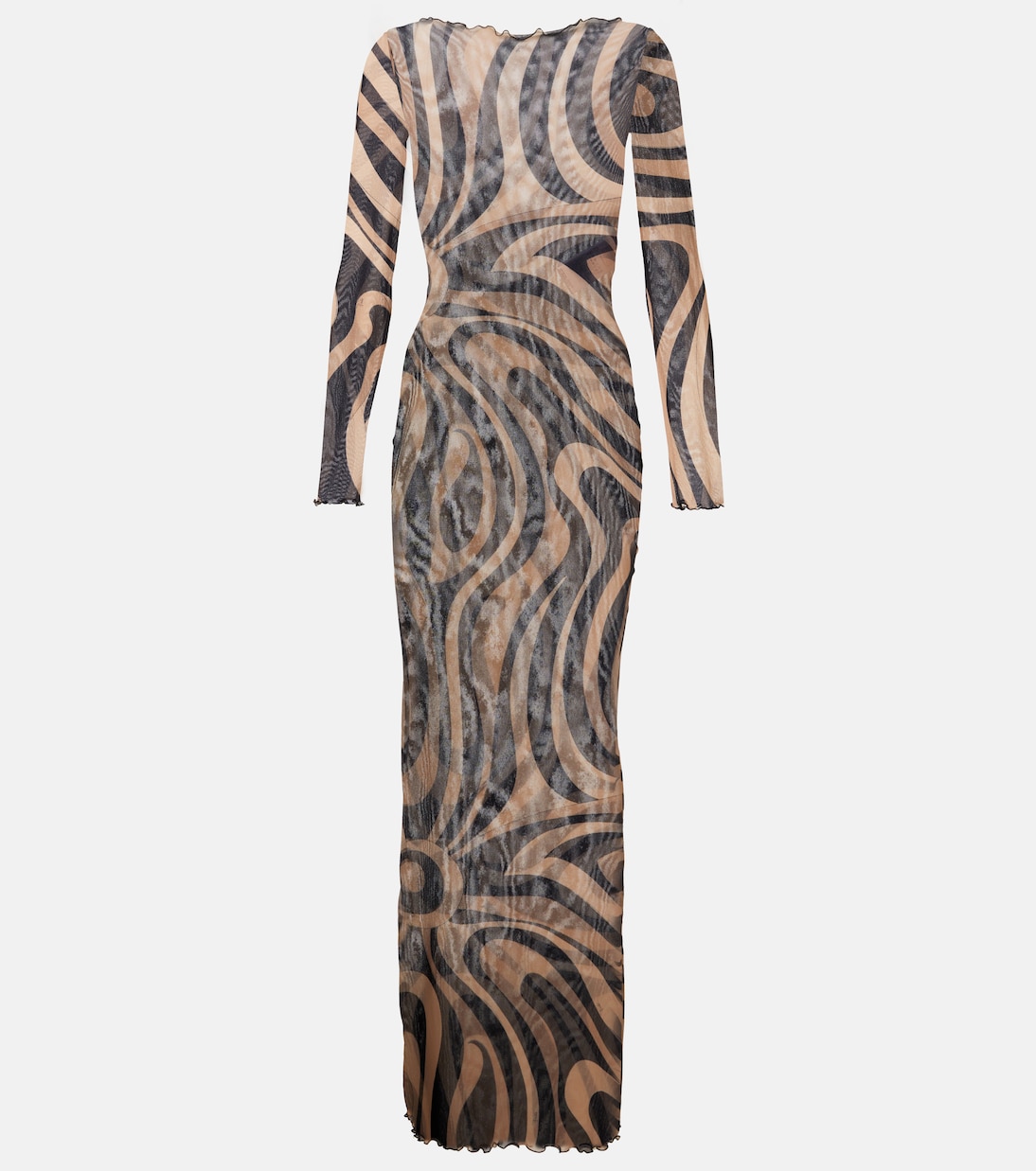 Abito lungo Marmo in mesh | Pucci