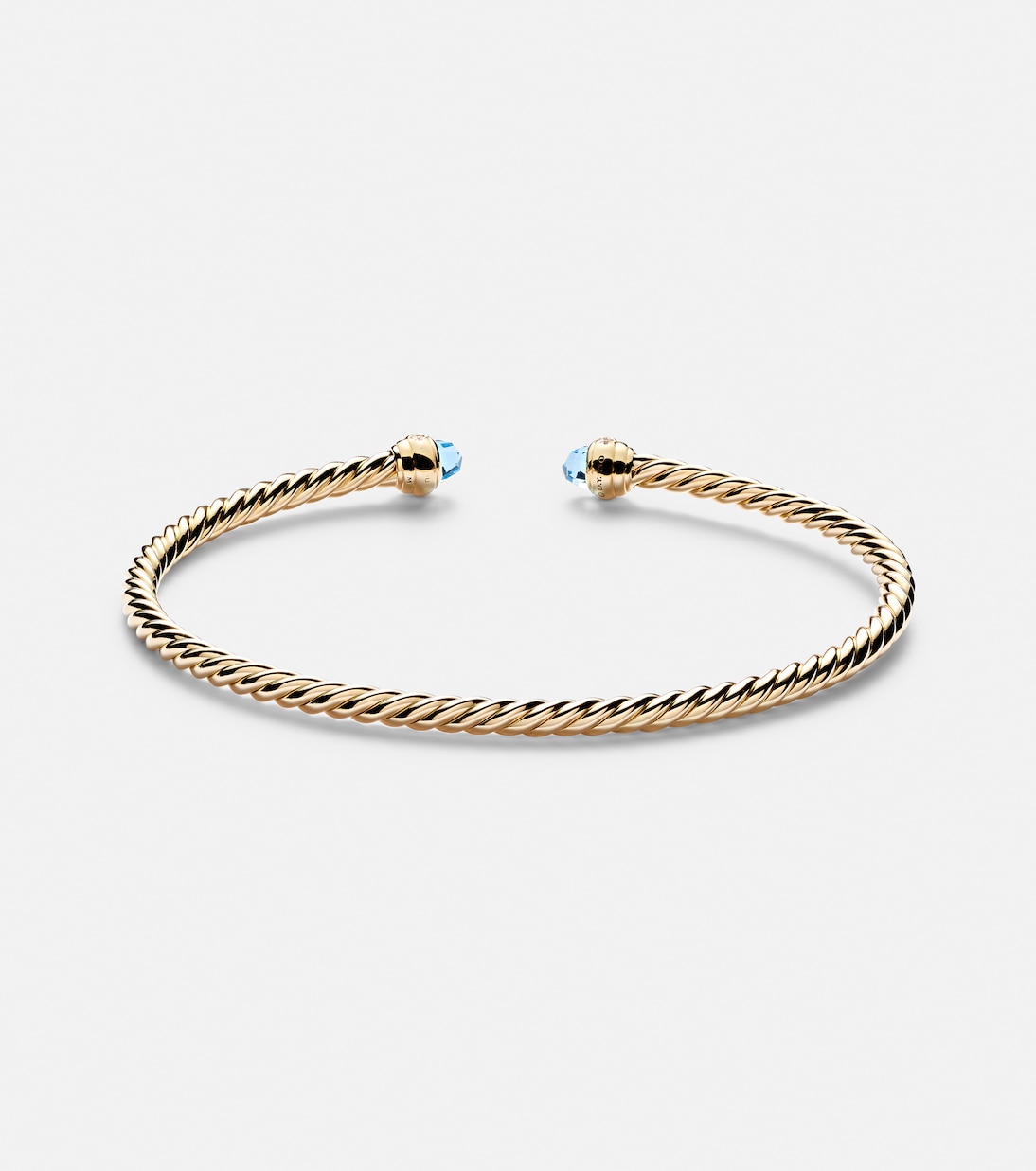 Bracciale Cablespira® Flex in oro 18kt con topazi e diamanti | David Yurman