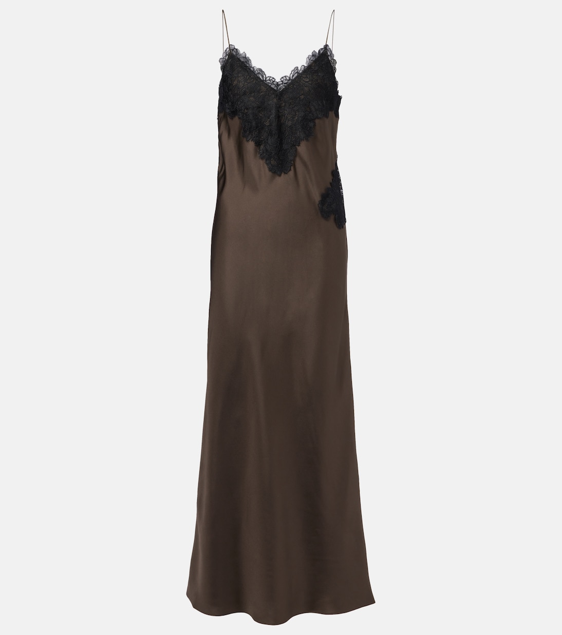 Abito sottoveste in seta con pizzo | Róhe