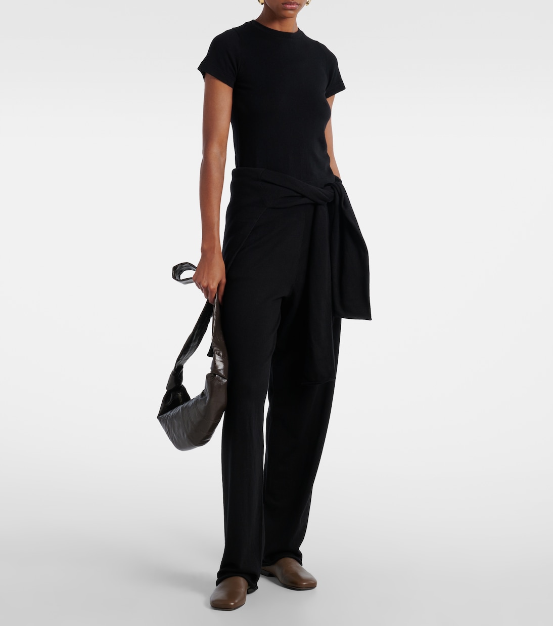 Pantalon ample N°353 Relax en coton et cachemire | Extreme Cashmere