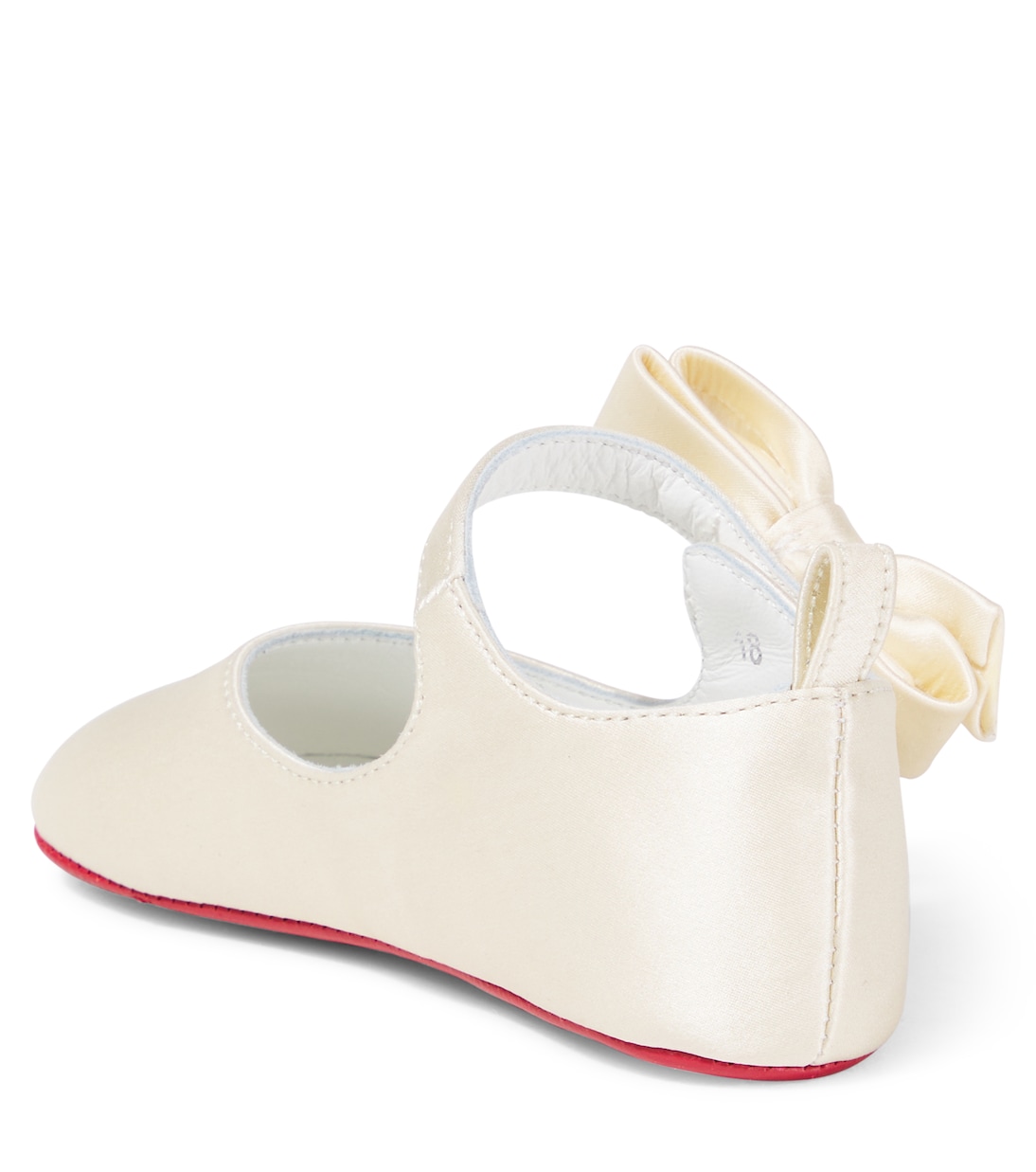 Baby Lou Babe crêpe satin ballet flats | Christian Louboutin Kids