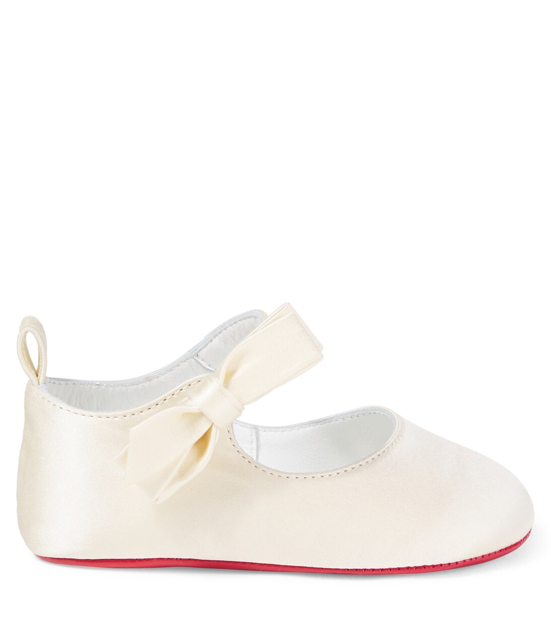 Baby Lou Babe crêpe satin ballet flats | Christian Louboutin Kids